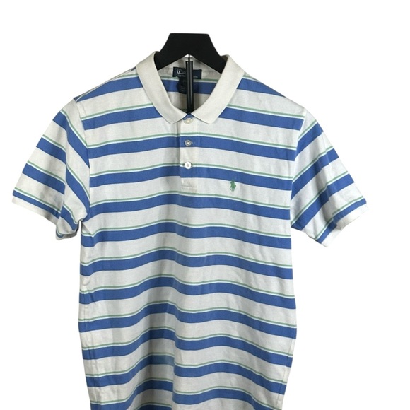 Ralph Lauren Other - Polo by Ralph Lauren Boys’ Striped Polo Shirt L (16/18) Blue Green White